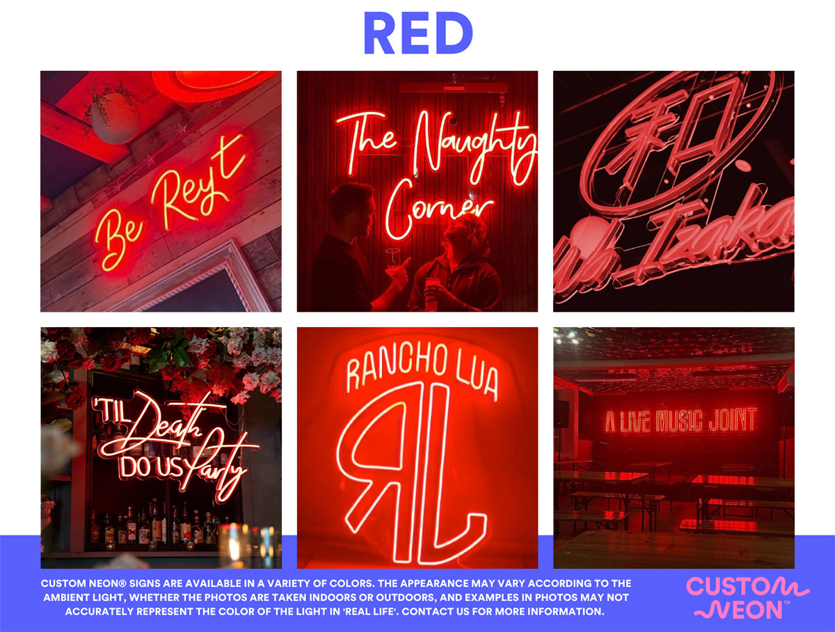 Custom Neon® Red LED Neon Signs - see more @customneon