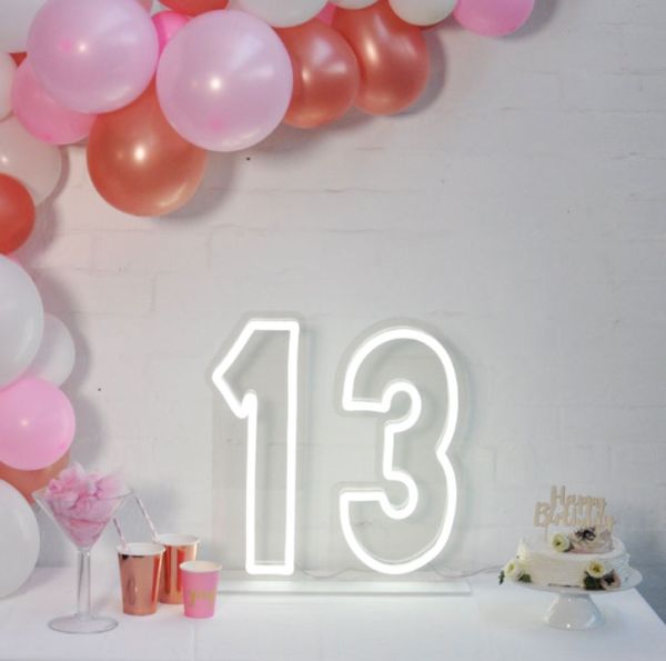 Neon Light for 13th Birthday Party
