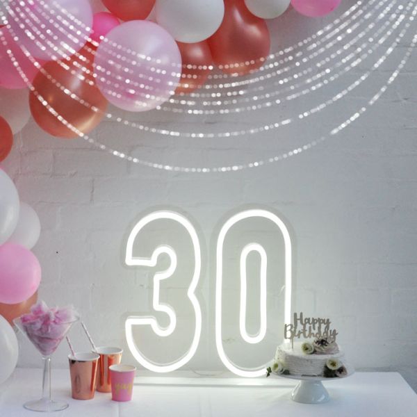 30 LED Neon Birthday Sign