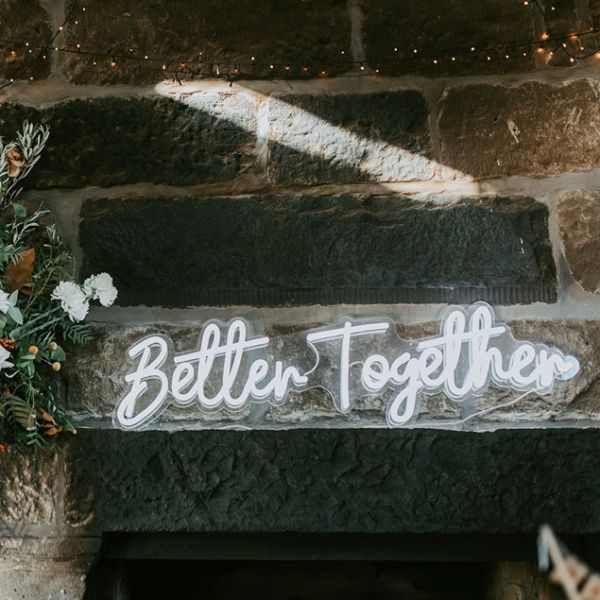 Custom Neon's gorgeous neon wedding sign 