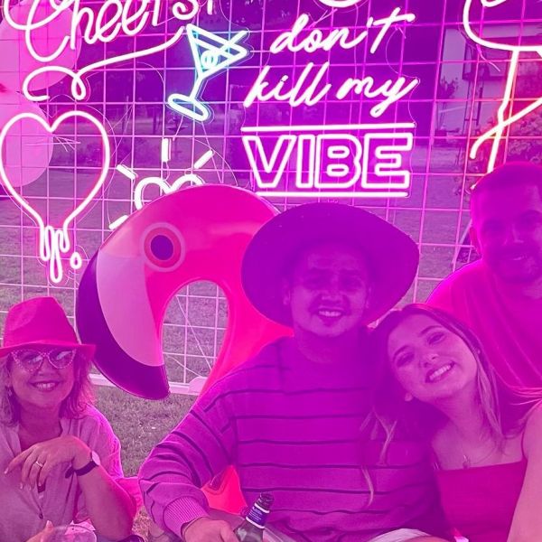 Don't Kill My Vibe Custom Neon® sign in two fonts