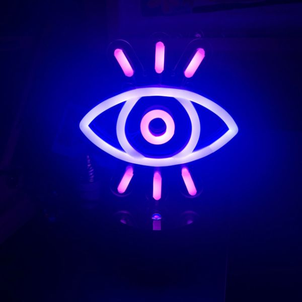Eye see you Mini Neon Table Light from Custom Neon
