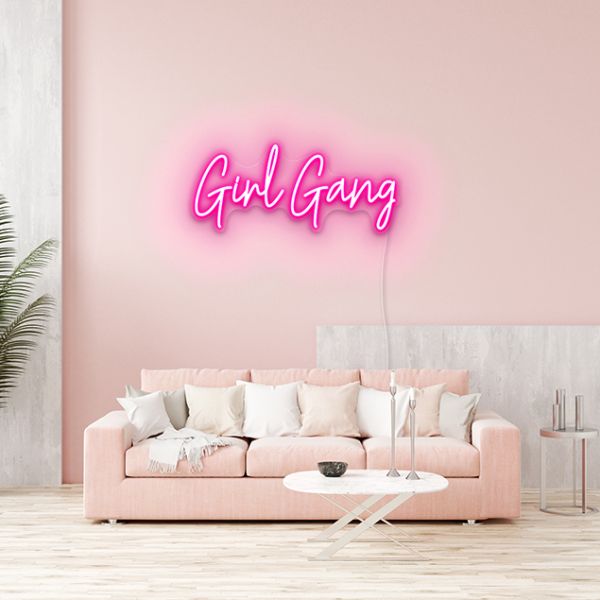 Girl Gang Faux Neon Sign by by CUSTOM NEON®