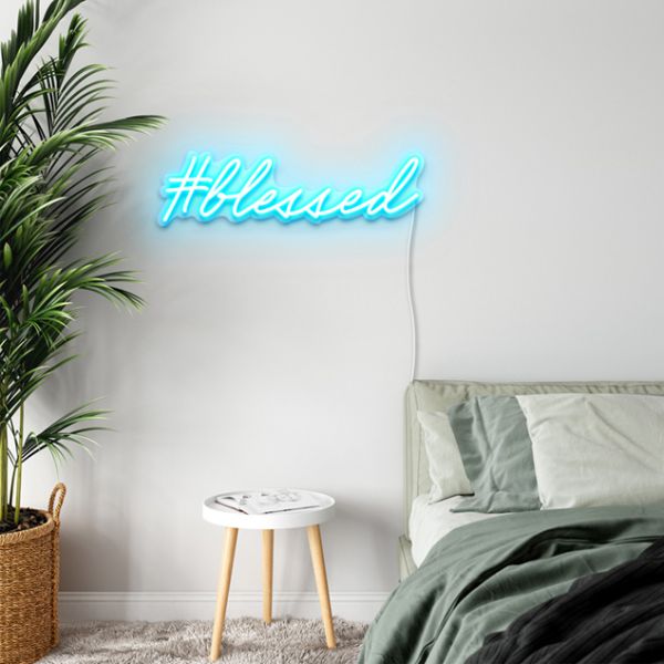 #Blessed Light Up Sign