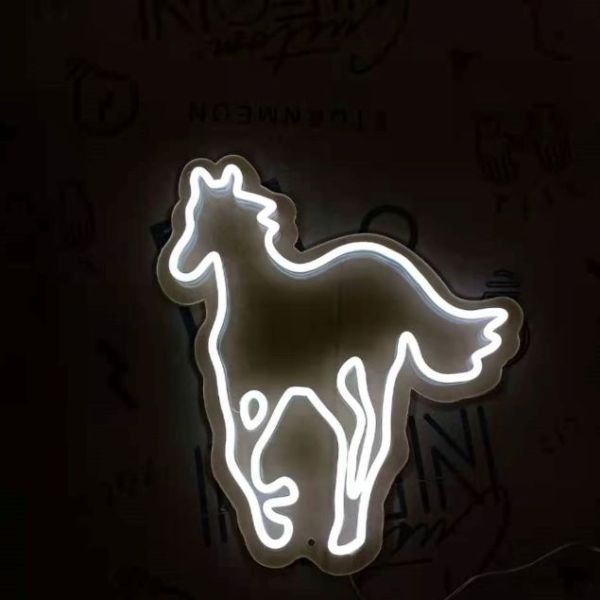 White LED neon horse light by Custom Neon®