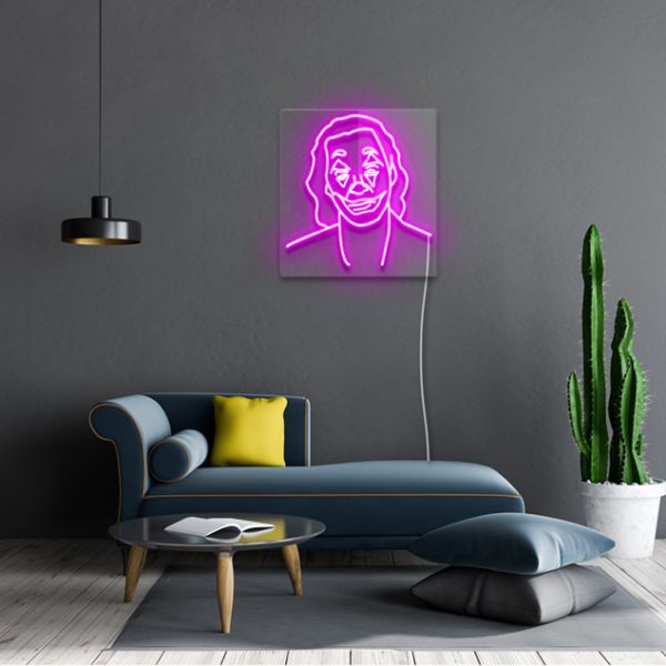 Joker Neon Sign: pre-designed light-up wall art from Custom Neon®