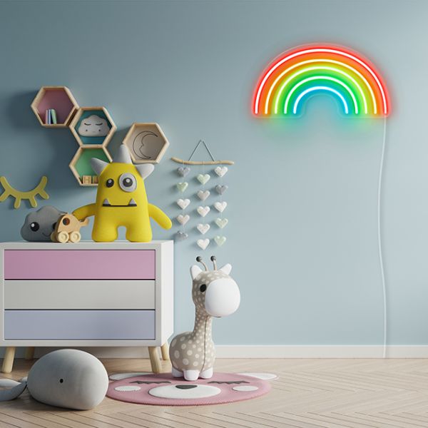 Over the Rainbow Neon Sign pre-designed light-up wall art from Custom Neon®