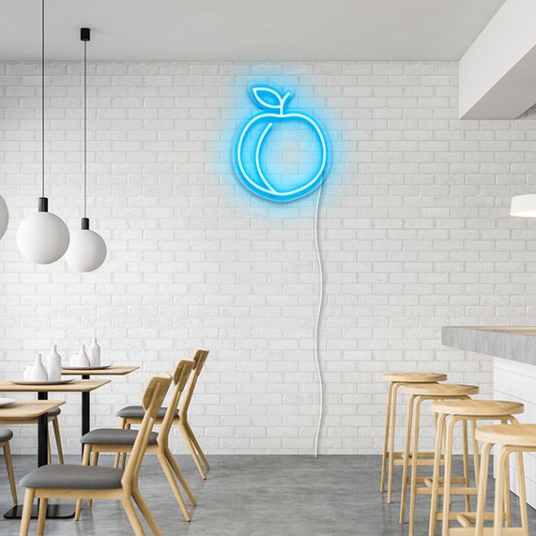 Peach LED Light Sign
pre-designed light-up wall art from Custom Neon®