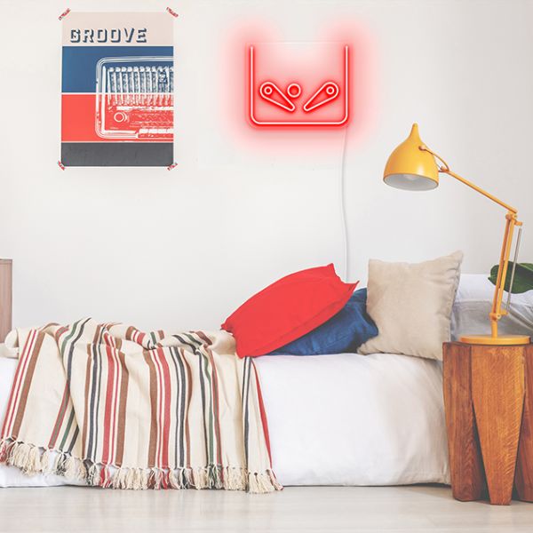 Pinball Machine Neon Sign pre-designed light-up wall art from Custom Neon®