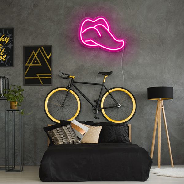Tongue Neon Art Sign
 pre-designed light-up wall art from Custom Neon®