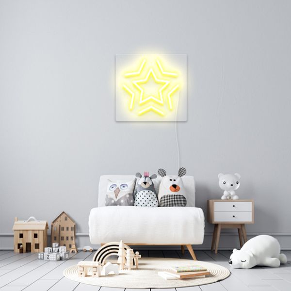 Starlight Starbright pre-designed light-up wall art from Custom Neon®