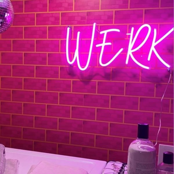 WERK  CUSTOM NEON® pink sign @brownstoneboys