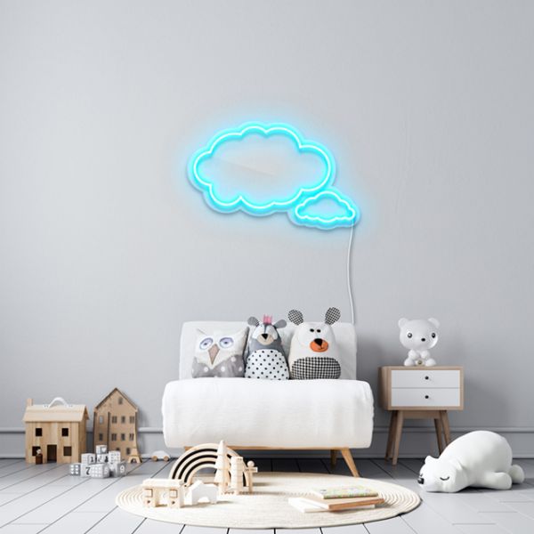 Living Room Christmas Party Kids Room XIYUNTE Cloud Neon Light LED Cloud Lights Neon Signs for Wall Decor USB Powered Cloud Light with On/Off Button White Cloud Neon Signs Light up for Bedroom