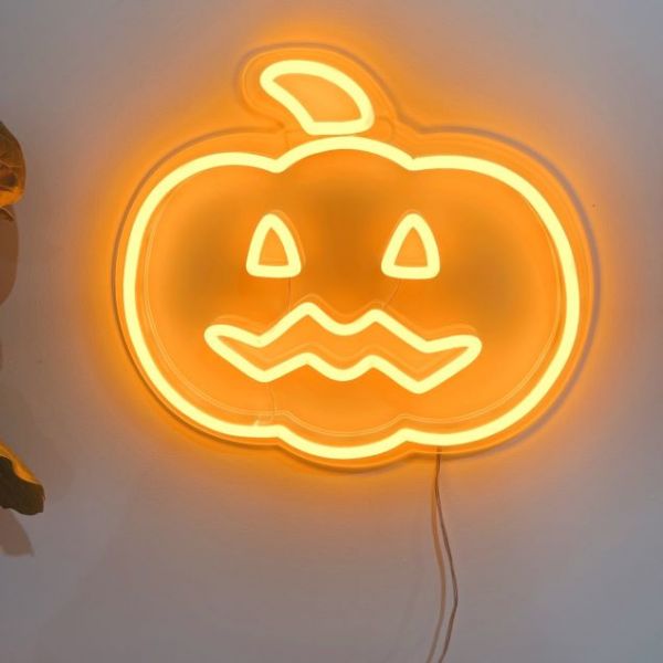 Skeleton Pumpkin Tombstone LED Lighting Desk Ornament Halloween Party Bar Decor 