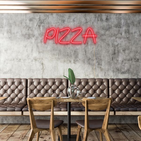 OPEN Pizza Cafe Restaurant LED Neon Light Sign Home 