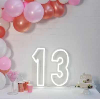 * 13 * LED Neon Birthday Sign