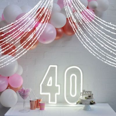 40 LED Neon Birthday Sign