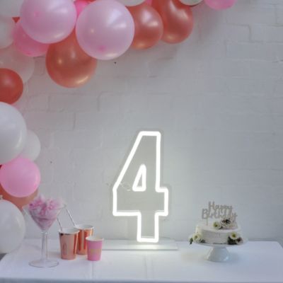 4 LED Neon Birthday Sign
