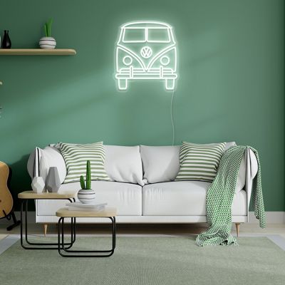 VW Bus Neon Wall Art