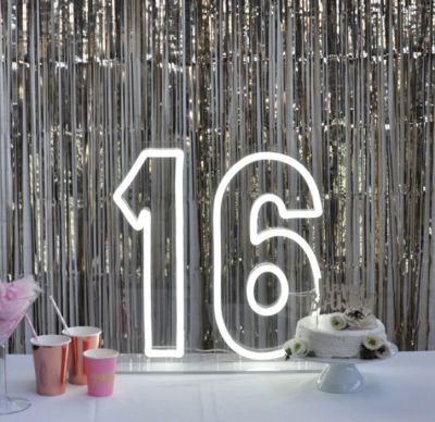 * 16 * LED Neon Birthday Sign
