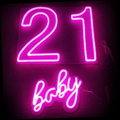 21 Baby Birthday Party Sign