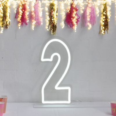 * 2 * LED Neon Birthday Sign