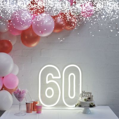 60th Birthday LED Neon Light
