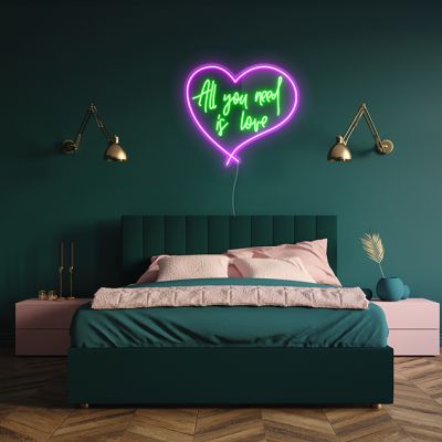 All you need is Love Heart Sign