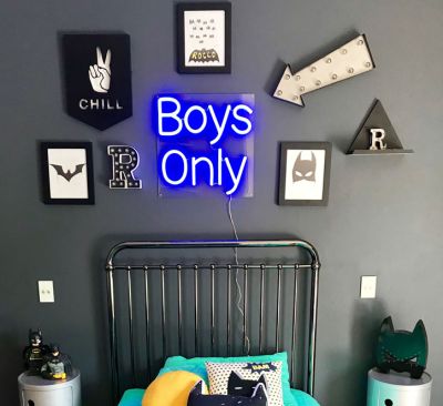 * Boys Only * LED Neon for Kids Bedroom