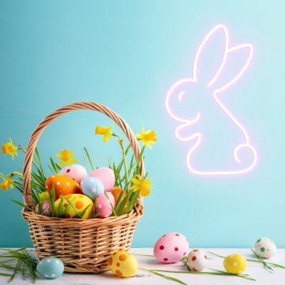LED Neon Bunny Light