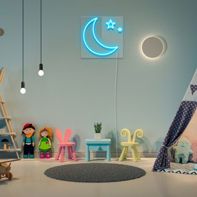 Crescent Moon with Stars