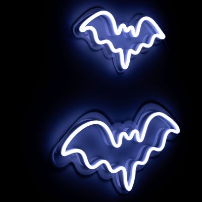 "BOO"-tiful Bat Halloween Neon Sign