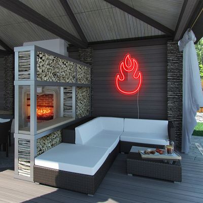 Flaming Fire LED Neon Art