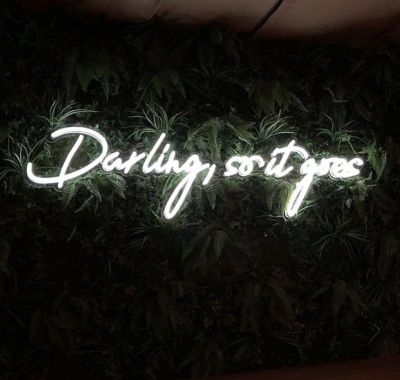 Darling, so it goes LED Neon Sign Quotes 