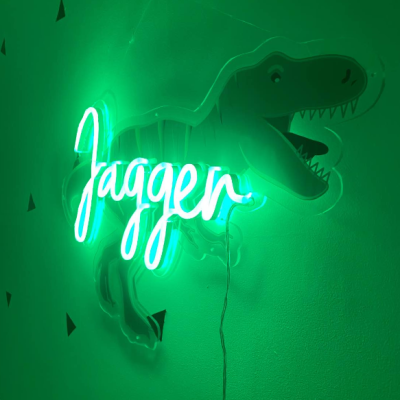 Child's Dinosaur Name Sign