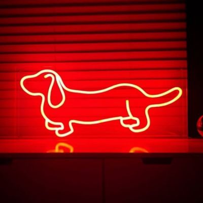 Dachshund / Hot Dog Neon Light Art LED