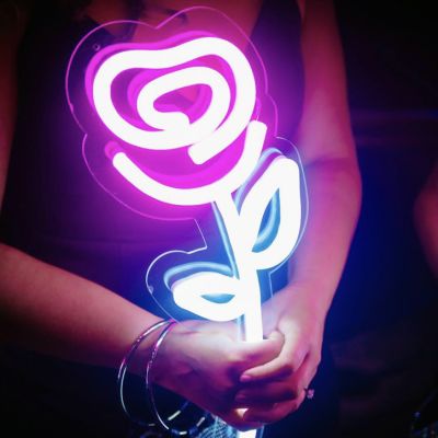 LED Neon Flower Battery Operated