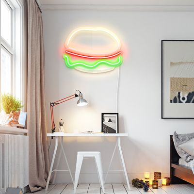 Hamburger Neon Sign