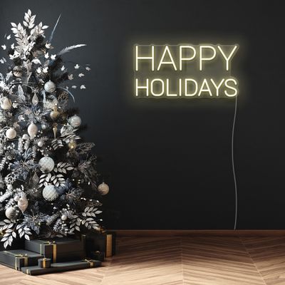 Happy Holidays Neon Lights