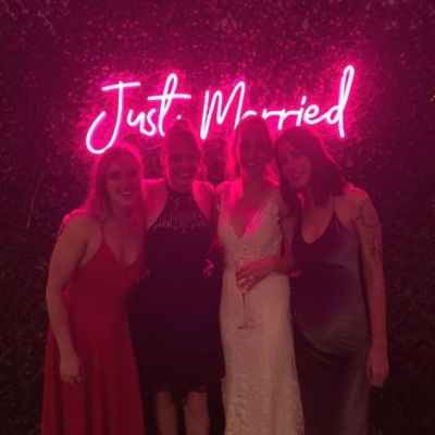 Just Married Lights Sign