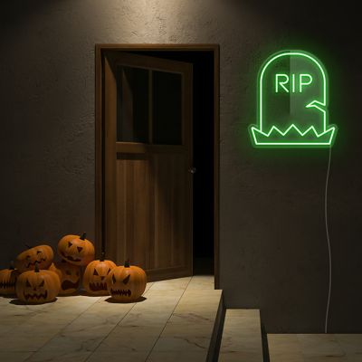RIP Tombstone Neon Sign
