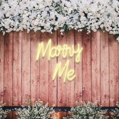 Marry Me LED Neon Wedding Sign 