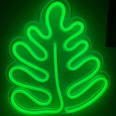 Monstera Leaf Neon Light