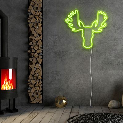 Moose Head Neon Sign
