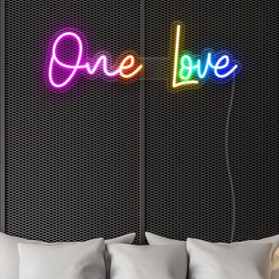 One Love Light Sign
