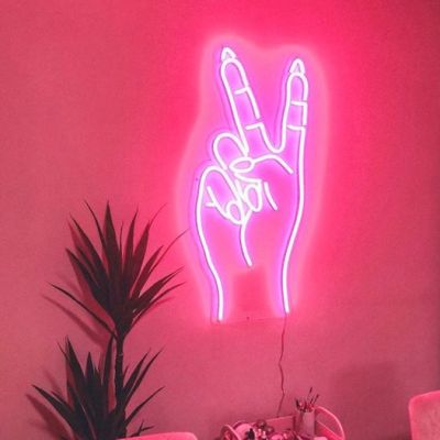 Peace Sign with Nails