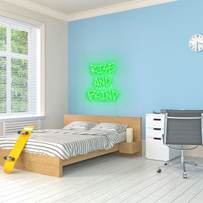 Rise and Grind LED Sign