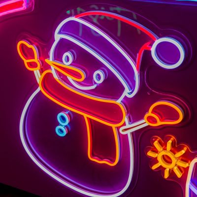 Snowman Neon Light
