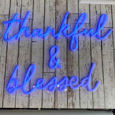 Thankful & Blessed LED Neon Light Signs