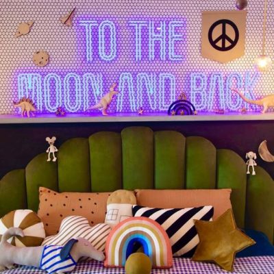 To the Moon and Back Neon Sign